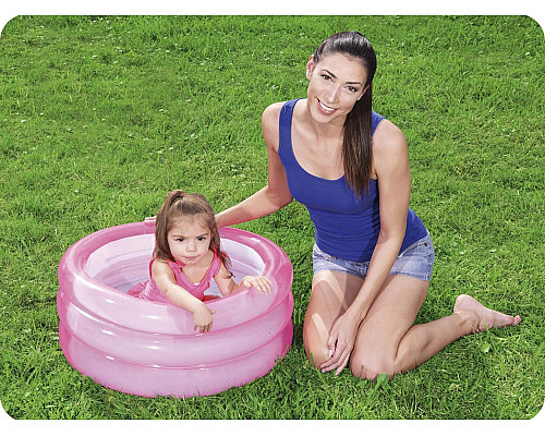 Басейн надувний дитячий Bestway 51033-pink 70х30 см