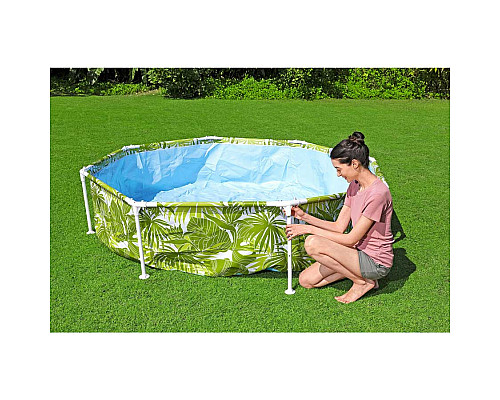 Басейн каркасний дитячий з дохом Bestway 56432 244 х 51 см