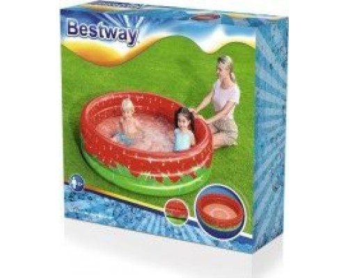 Надувний басейн 1.68 м х 38 см Bestway 51145 Strawberry