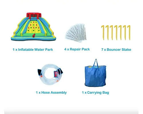 Надувний ігровий майданчик Costway Summer 452х366х234 см