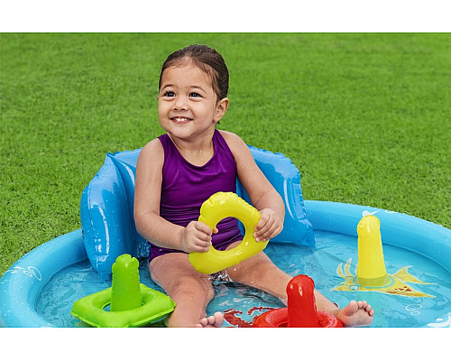 Басейн надувний дитячий Lil' SeaShapes Bestway 52568 115х89х76 см