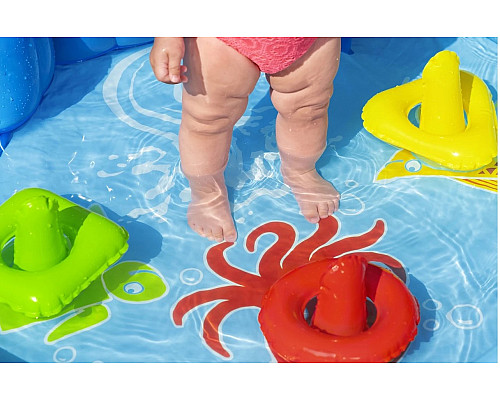 Басейн надувний дитячий Lil' SeaShapes Bestway 52568 115х89х76 см