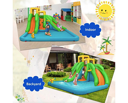 Надувний ігровий майданчик Costway Merlin 400х361х255 см