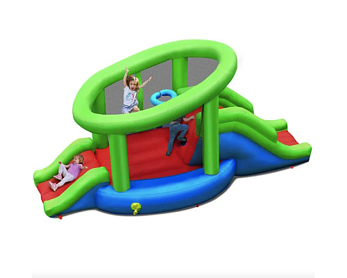 Надувний ігровий майданчик Costway Castillo 410х190х197 см