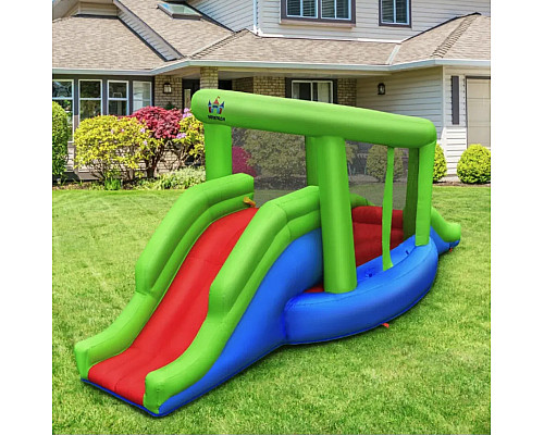 Надувний ігровий майданчик Costway Castillo 410х190х197 см