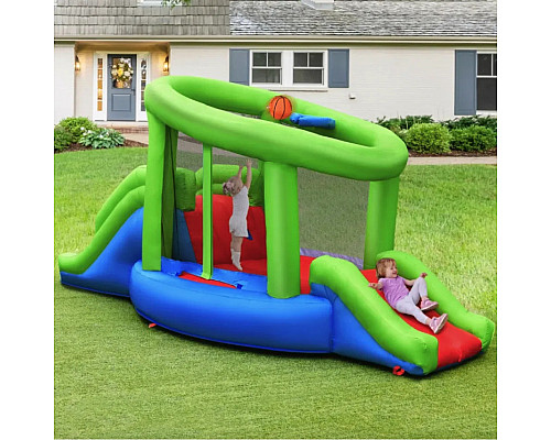 Надувний ігровий майданчик Costway Castillo 410х190х197 см