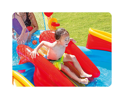 Надувний ігровий майданчик Веселка Intex 57453 297x193x135 см