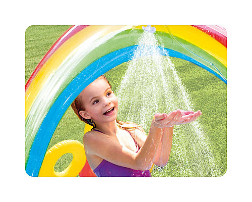 Надувний ігровий майданчик Веселка Intex 57453 297x193x135 см