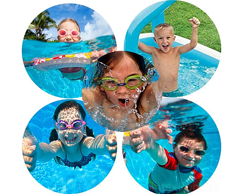 Басейн надувний дитячий SWIM CENTER Intex 57180 203x152x48 см