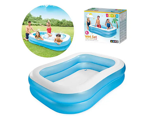 Басейн надувний дитячий SWIM CENTER Intex 57180 203x152x48 см