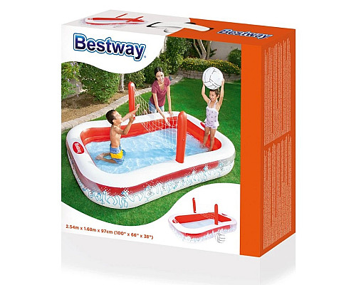 Басейн надувний дитячий для волейболу Bestway 54125 253x168x97 см