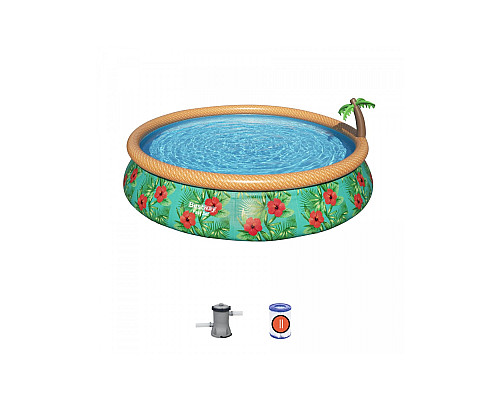 Басейн надувний дитячий Fast Set Bestway 57416 457x84 см