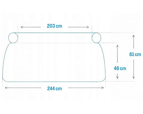 Басейн надувний дитячий Easy Set Intex 28106 244 x 61 см