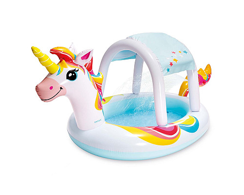 Басейн надувний дитячий Єдиноріг Intex 58435 254x132x109 см