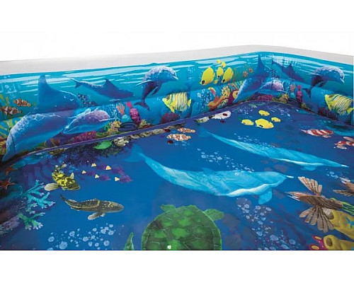 Басейн надувний дитячий 3D Undersea Play Adventure Pool Bestway 54177 262x175х51 см