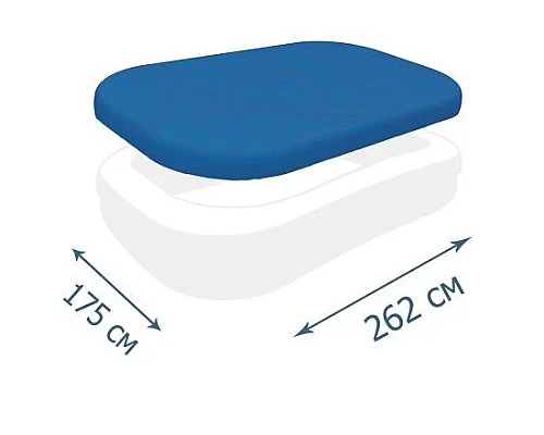 Басейн надувний дитячий Bestway 58319 262x175x51 см
