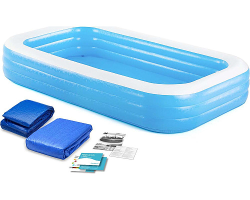 Басейн надувний дитячий Bestway 54009 305x183 см 3в1