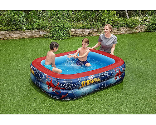 Басейн надувний дитячий Людина-павук Bestway 26-98011 201x150x51 см