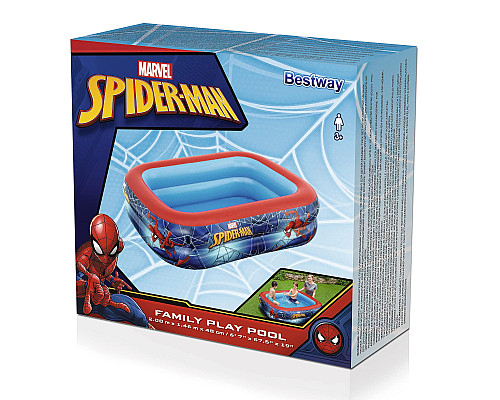 Басейн надувний дитячий Людина-павук Bestway 26-98011 201x150x51 см