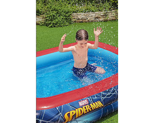 Басейн надувний дитячий Людина-павук Bestway 26-98011 201x150x51 см