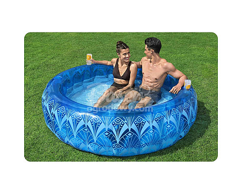 Басейн надувний Bestway 54479 BOHEMIAN BLUE 168 x 53 см