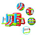 Ігровий майданчик надувний Doctor Dolphin Tennis & Soccer 72013 460 х 290 х 210 см - різнокольоровий