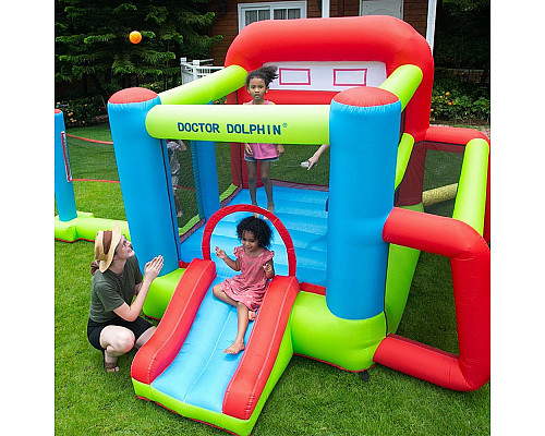 Ігровий майданчик надувний Doctor Dolphin Tennis & Soccer 72013 460 х 290 х 210 см - різнокольоровий