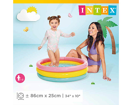 Басейн надувний дитячий Веселка INTEX 58924 86x25 см