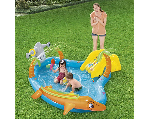 Басейн надувний дитячий Sea Pool Bestway 53067 280х257х87 см