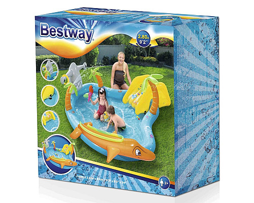 Басейн надувний дитячий Sea Pool Bestway 53067 280х257х87 см