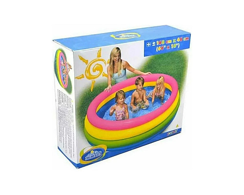 Басейн надувний дитячий Веселка Intex 56441 168x41 см