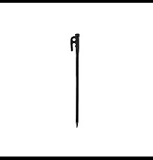 Кілочок з гачком T-подібний Mobi Garden NX20672046 300 мм, чорний