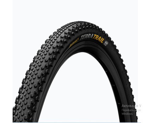 Шина велосипедна 28 x 1,50 CONTINENTAL Terra Trail PT 700x40C TR 460г - чорна Шина велосипедна 28 x 1,50 CONTINENTAL Terra Trail PT 700x40C TR 460г - чорна