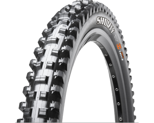 Шина велосипедна 27.5 X 2.50 MAXXIS SHORTY WT 2x60TPI 3C TR DH - чорна Шина велосипедна 27.5 X 2.50 MAXXIS SHORTY WT 2x60TPI 3C TR DH - чорна