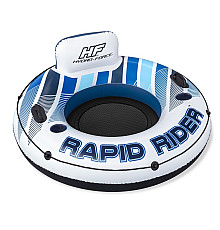 Коло надувне зі спинкою Bestway Rapid Rider 43116 синьо-біле, 132 см