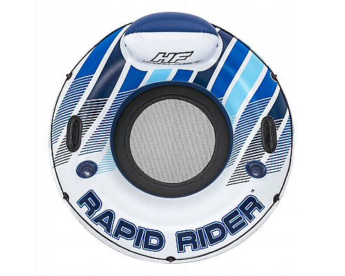 Коло надувне зі спинкою Bestway Rapid Rider 43116 синьо-біле, 132 см