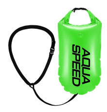 Буй для плавання Aqua Speed Open Water Swim Buoy 17 літрів, зелено-чорний