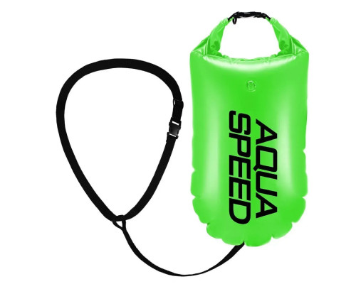 Буй для плавання Aqua Speed Open Water Swim Buoy 17 літрів, зелено-чорний