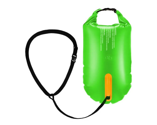 Буй для плавання Aqua Speed Open Water Swim Buoy 17 літрів, зелено-чорний