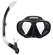 Набір маска і трубка дитяча Arena PREMIUM SNORKELING SET JR, чорний