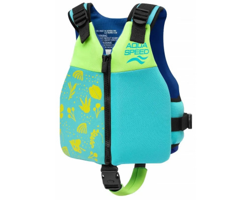 Жилет для плавання Aqua Speed Safe Splash 61122 15-19 кг, зелено-синій