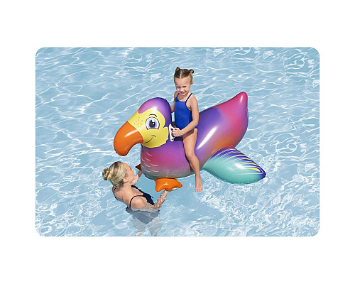 Dmuchany materac do pływania dla dzieci tukan wodny 141cm Bestway