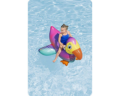Dmuchany materac do pływania dla dzieci tukan wodny 141cm Bestway