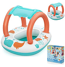 Dmuchany ponton dla dzieci pontonik z daszkiem do pływania Bestway