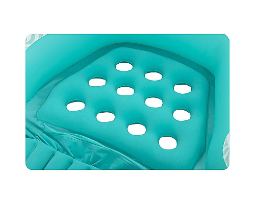 Крісло надувне для плавання Bestway Comfort Plush Pro 43719 145 х 120 см, бірюзове