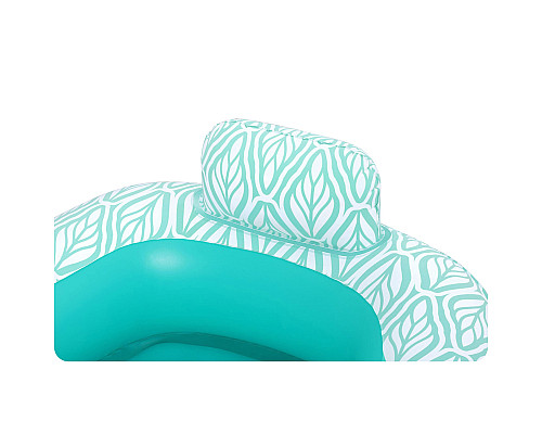 Крісло надувне для плавання Bestway Comfort Plush Pro 43719 145 х 120 см, бірюзове