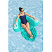 Крісло надувне для плавання Bestway Comfort Plush Pro 43719 145 х 120 см, бірюзове
