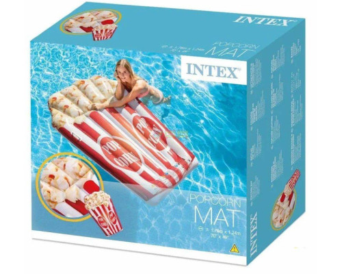 Пліт надувний Intex 58779 Попкорн, 178 х 124 см Пліт надувний Intex 58779 Попкорн, 178 х 124 см