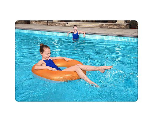 Коло надувне для плавання Bestway 36025-04 оранжеве, 91 см