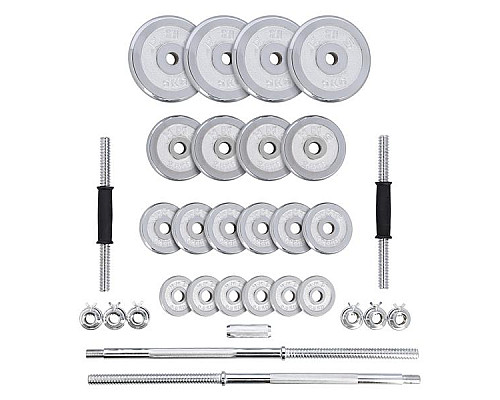 Гантелі розбірні хромовані в кейсі HMS STC50 50 кг